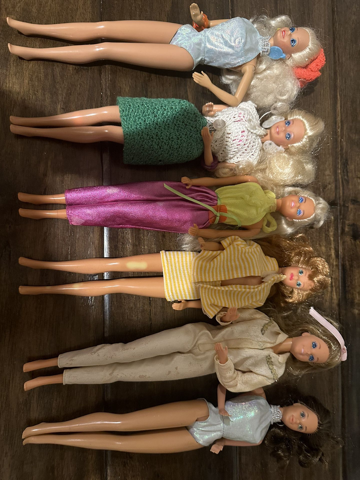 80’s Barbie Dolls With Clothes.