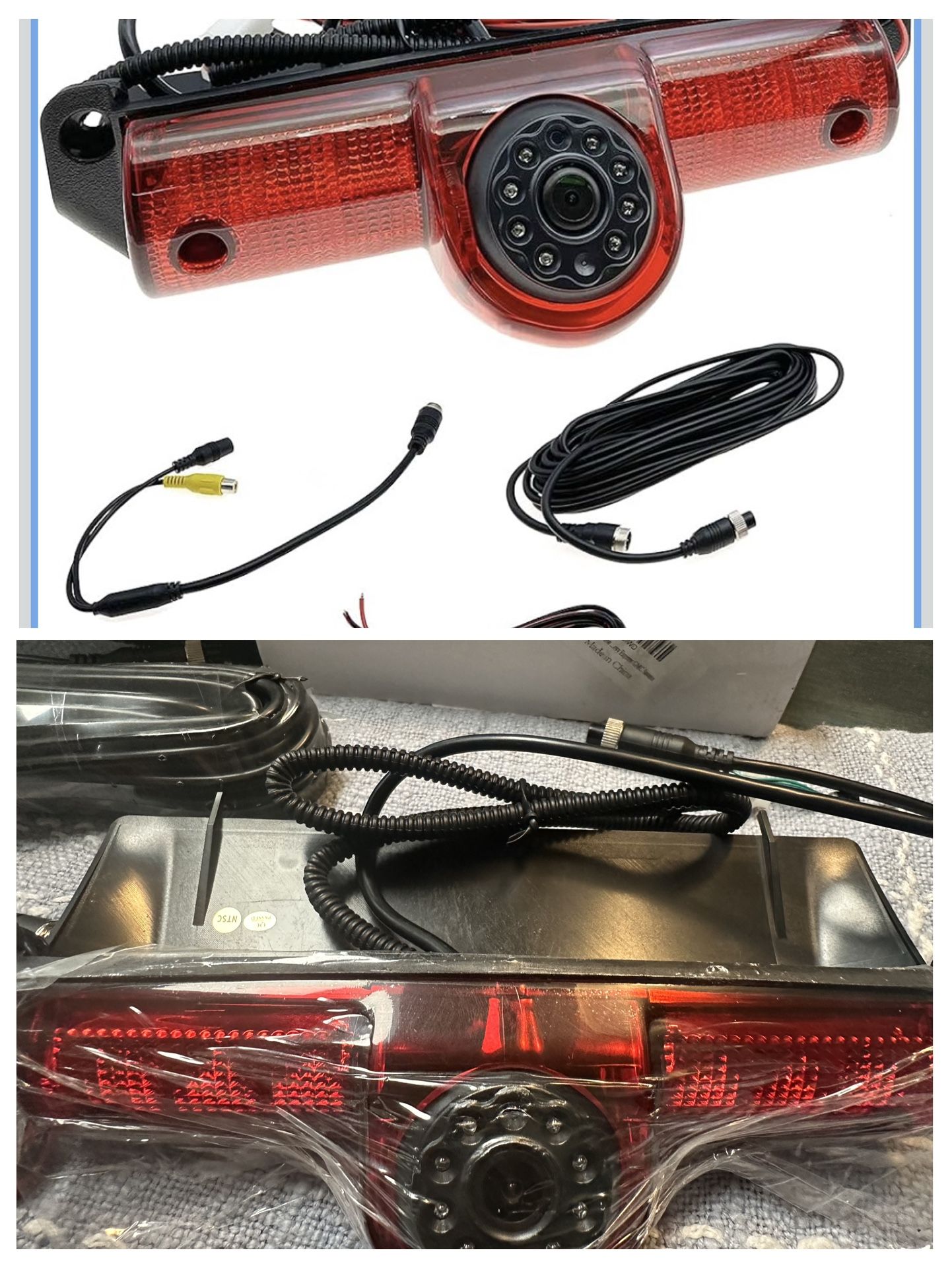 Open Box Brake Light Rear View Reverse Backup Camera Compatible with 2003-2019 Chevy Express GMC Savana Van 1(contact info removed) 3500