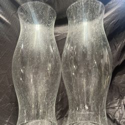 Vintage Glass Hurricane Candle Shade