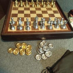 Chess/Checkers/Backgammon (1 Home set + 1 Travel set)