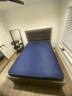 Bed Frame wit mattress  (THROW OFFERS)