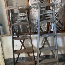(2) 5’wood Ladders 