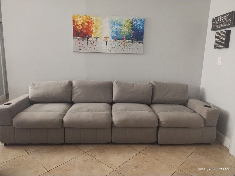 Luxurious 120" Modular Sofa