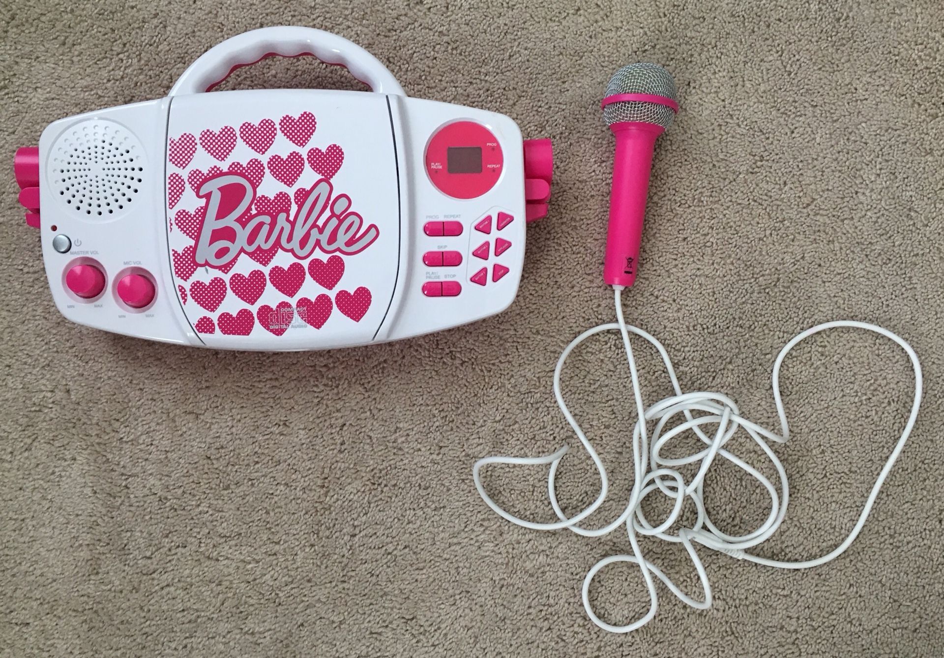 Barbie CD player/karaoke machine