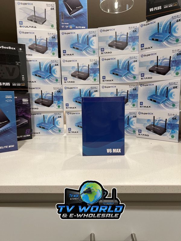 SuperBOX Super box S7 Models Max, S7 Pro, S6 Ultra, Supreme & Vsee V6 Plus, V6 Max Vsee Elite Mini, Elite Ultra 8 Authorized Wholesale distributors