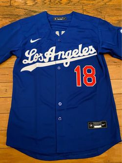 Blue Los Angeles dodgers Yamamoto road jersey