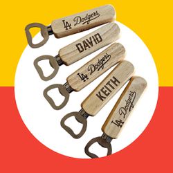 LA Dodgers For Family and Friends Custom Bottle Openers