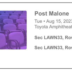2 Post Malone Tickets