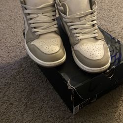 air jordan 1 mid brown/khaki-phantom