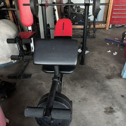 Weirder Pro Weight Bench With 4 Weights 