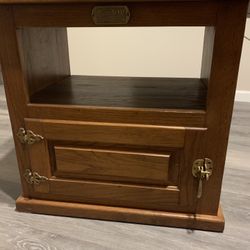 Solid Oak Wood TV Stand 