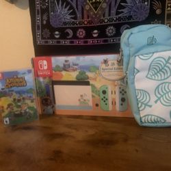 Animal Crossing Nintendo Switch with Game + Shoulder bag