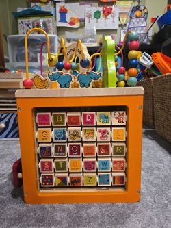 Wooden Activity Cube