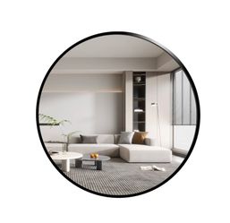 Round Mirror, Black Round