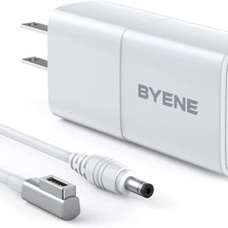 60W Mini Charger Replacement for Mac Book Pro 13 Inch Display AC 60W L-tip Connector Power Adapter-One Extra USB Port Design