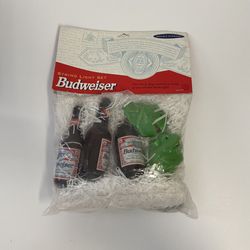 Vintage Budweiser Beer Bottle String Light with Frogs Set of 10 - New