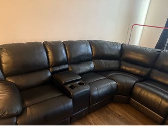 Black sectional sofa