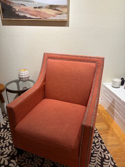 Accent orange chair