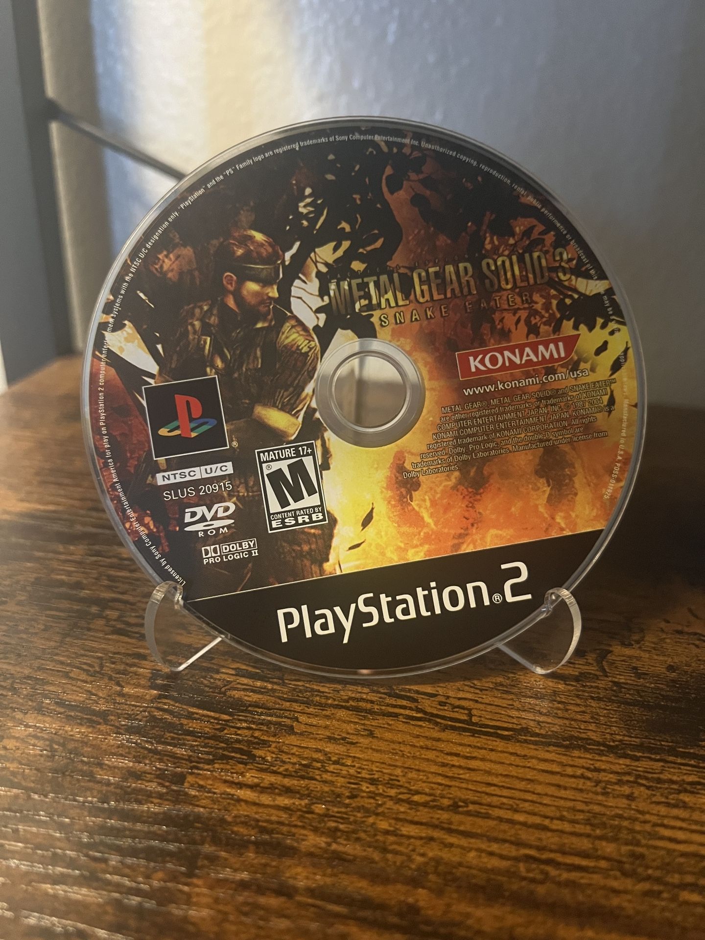 Metal Gear Solid 3 PS2