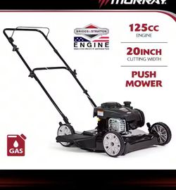 20 in. 125 cc Briggs & Stratton Walk Behind Gas Push Lawn Mower with 4 Wheel Height Adjustment and Prime 'N Pull Start