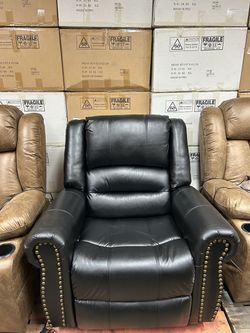 Swivel rocking Manual recliner chair with heat and massage