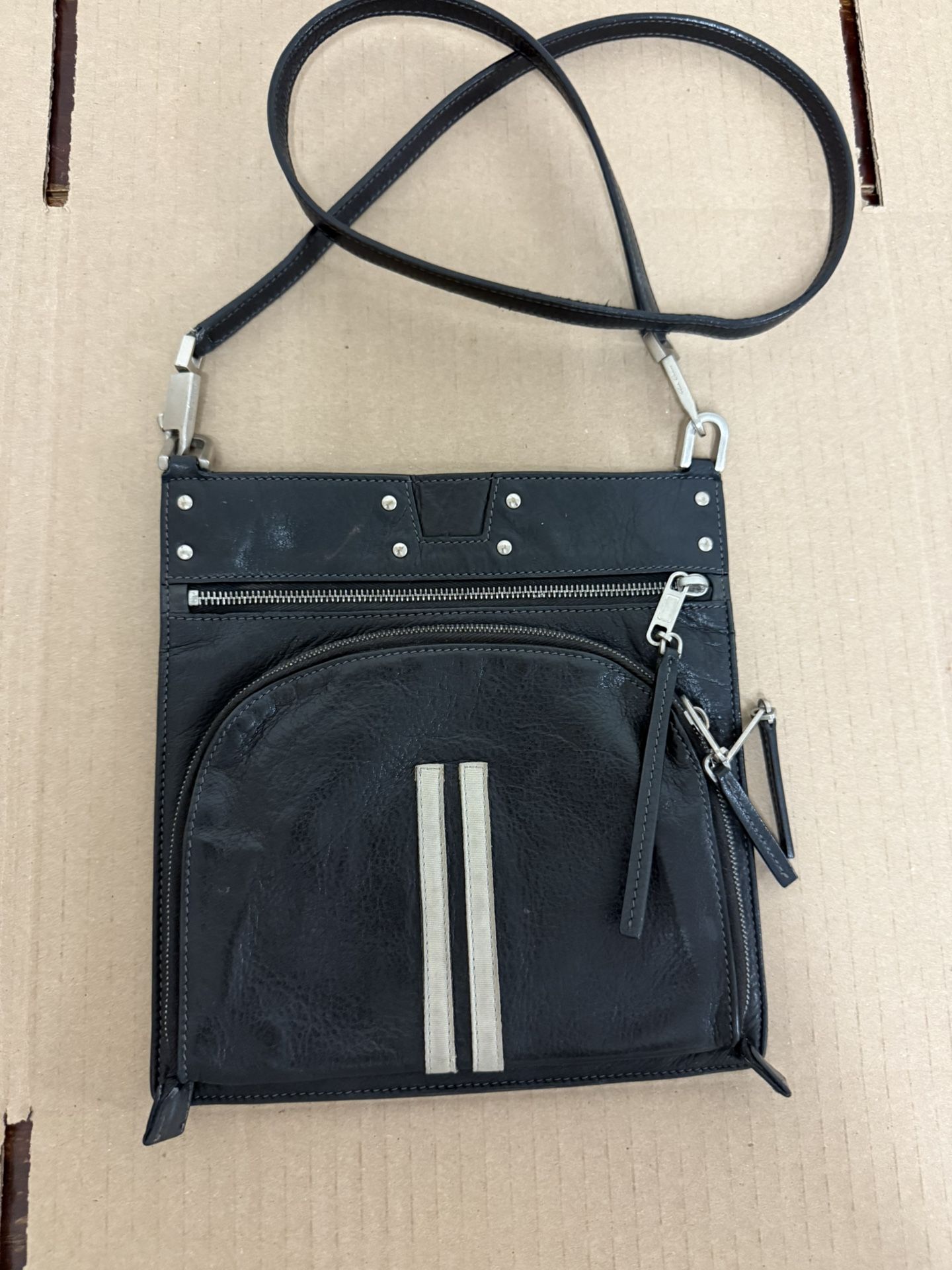 Rick Owen’s Moon Pocket Crossbody Bag In VGUC