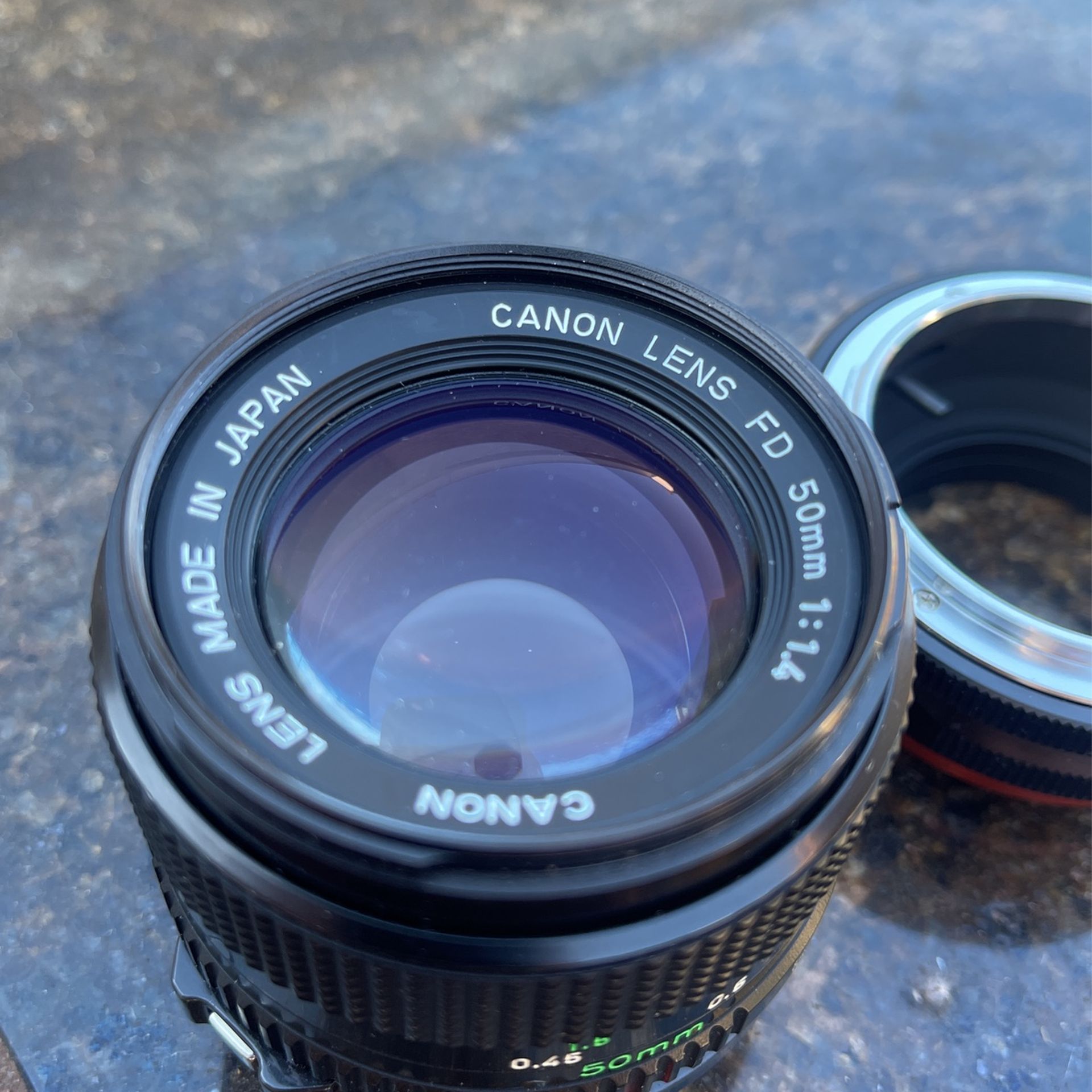 Canon FD 50mm f/1.4 and Sony E adapter 