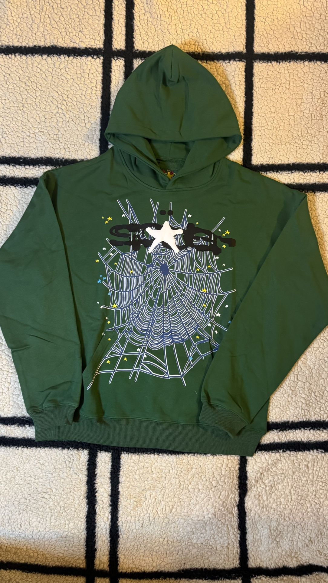 GREEN SP5DER HOODIE 