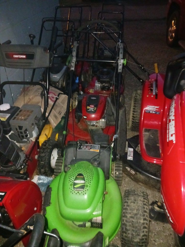 Mowers all run and ready to go