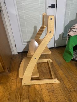 2 Fornel adjustable wooden grow-with-me chair/high chair