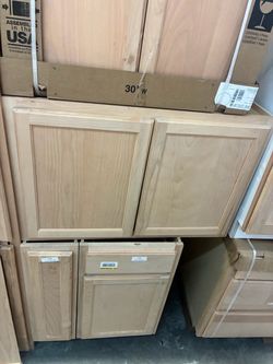 Unfinished Wood Wall Cabinet 30" Wide