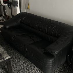 Black Leather Couches