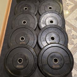 260lb Body Solid Bumper Plate Set Olympic Weight Plates 
