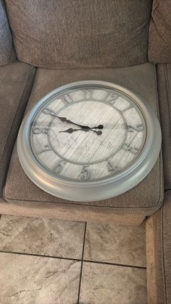 Gray Wall Clock