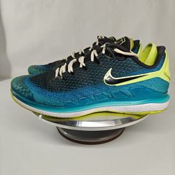 Size 12.5 US Men's Nike Court Air Zoom Vapor X Knit tennis shoes turquoise