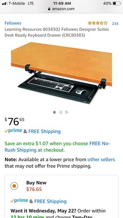 Brand new desk ready keyboard drawer