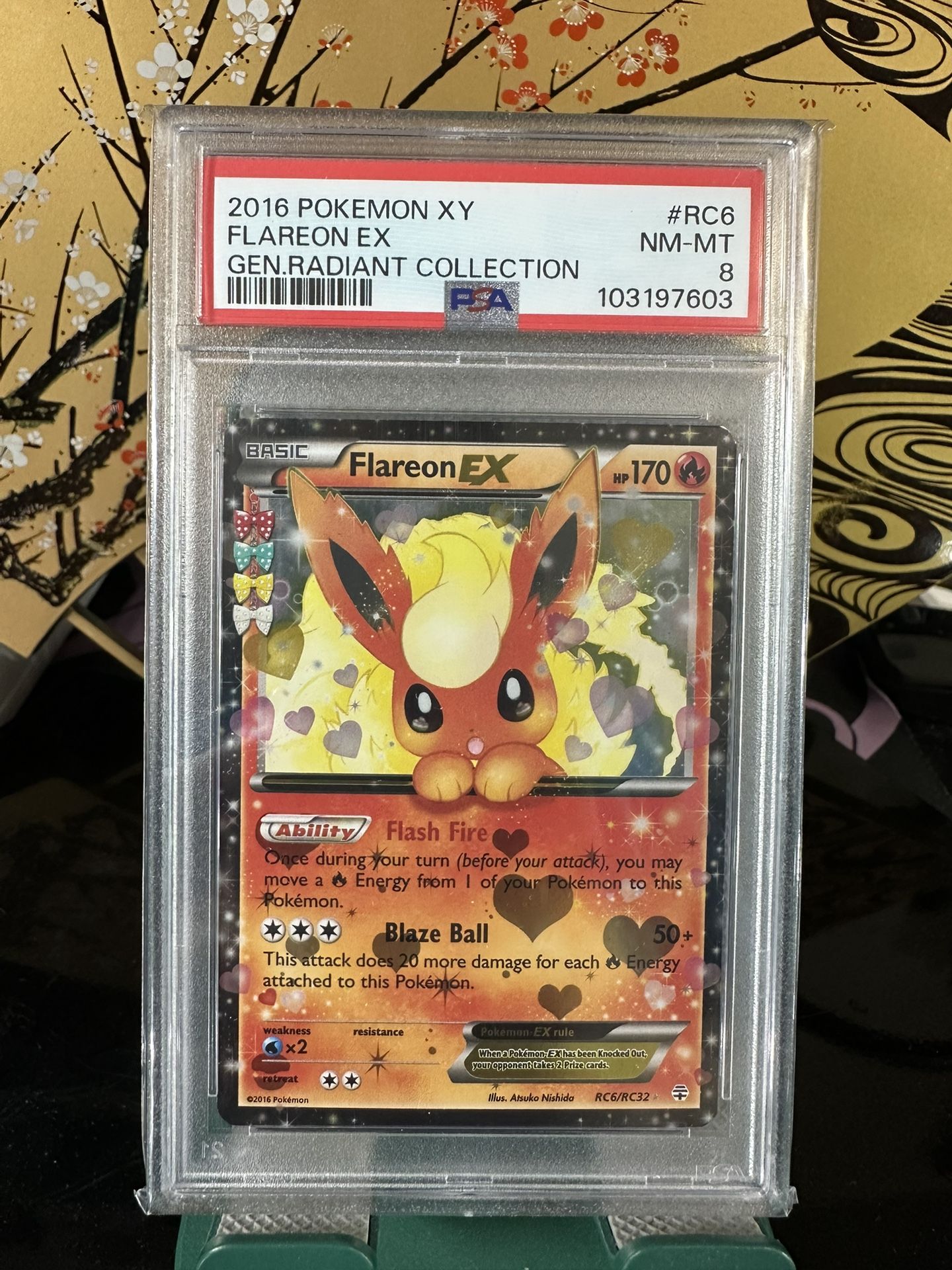 pokemon flareon ex card 2025 Pokemon Pre En-prismatic Evolutions 146 Flareon Ex Special Illustration Rare PSA 9
