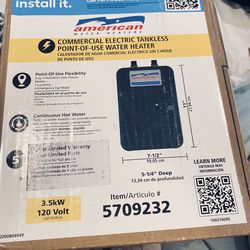 Tankless Commercial  Water Heater Continuous Hot Water  New In BOX NEVER USED