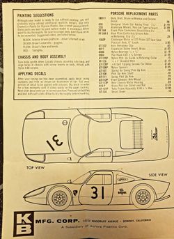 1962 Porsche 904 Slot Car