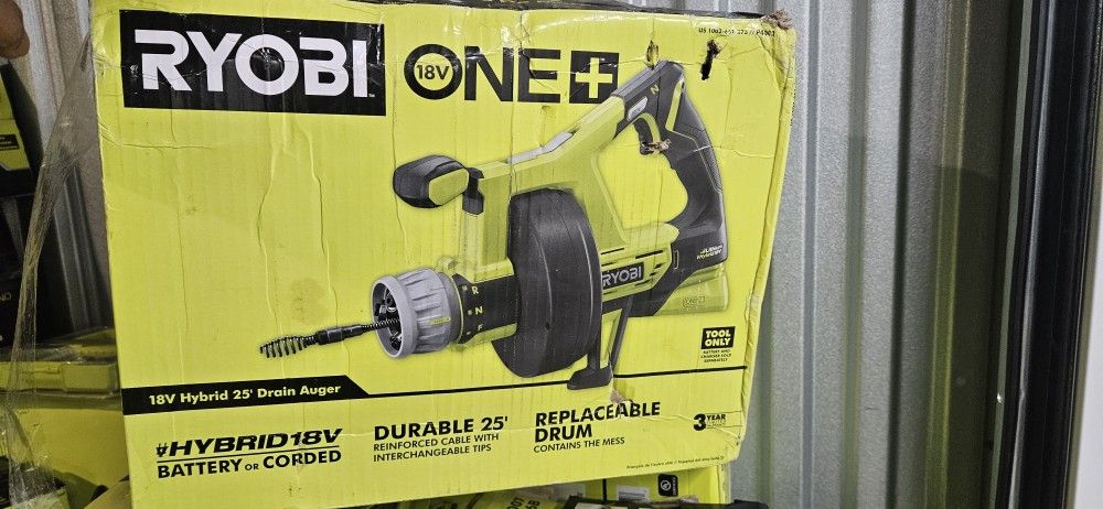 New 18V Ryobi 25' Drain auger / cleaner
