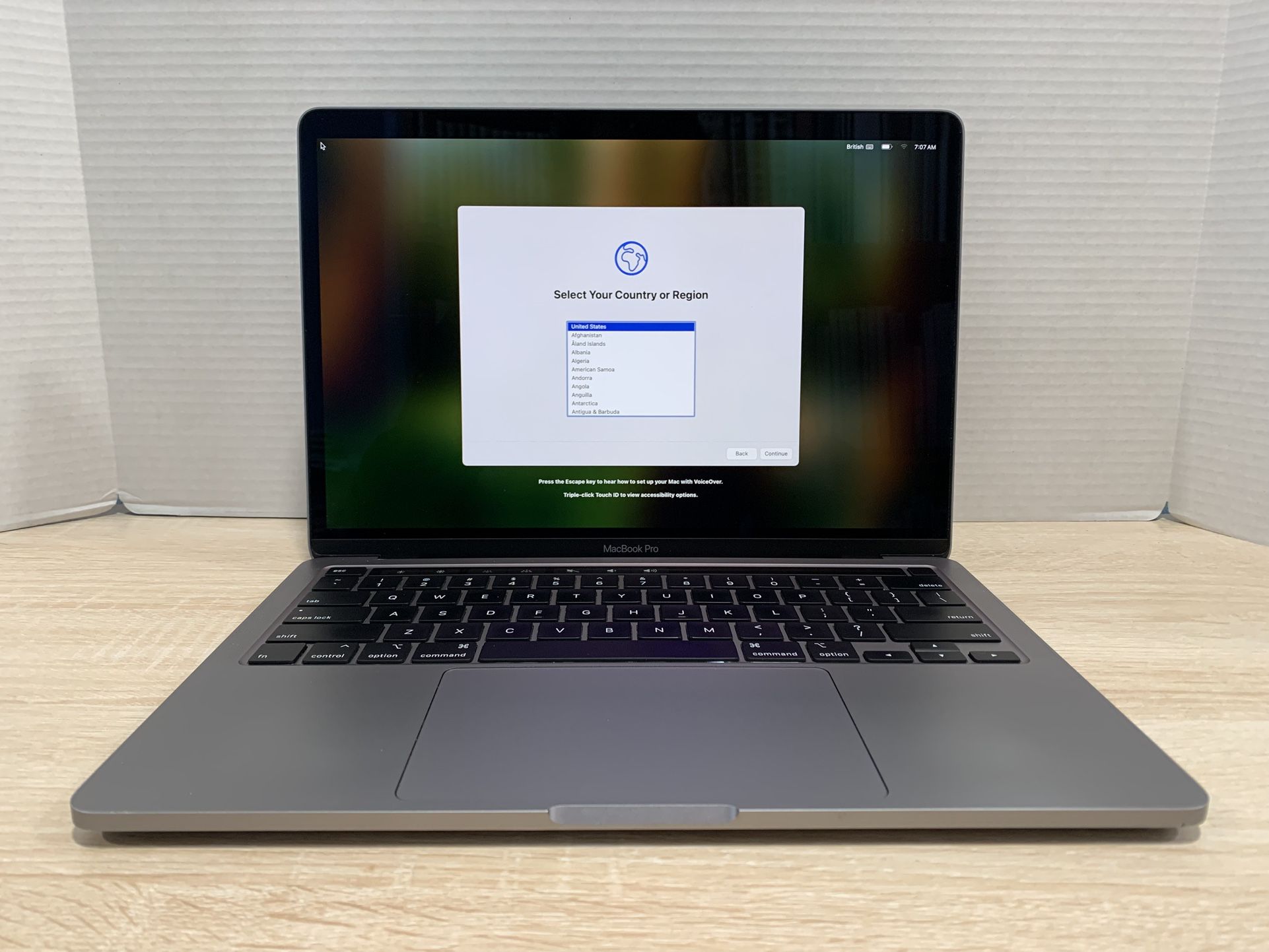 $480, i7 2020 MacBook Pro 13", i7/16GB RAM/512GB SSD, Touch Bar, factory upgrades worth $600