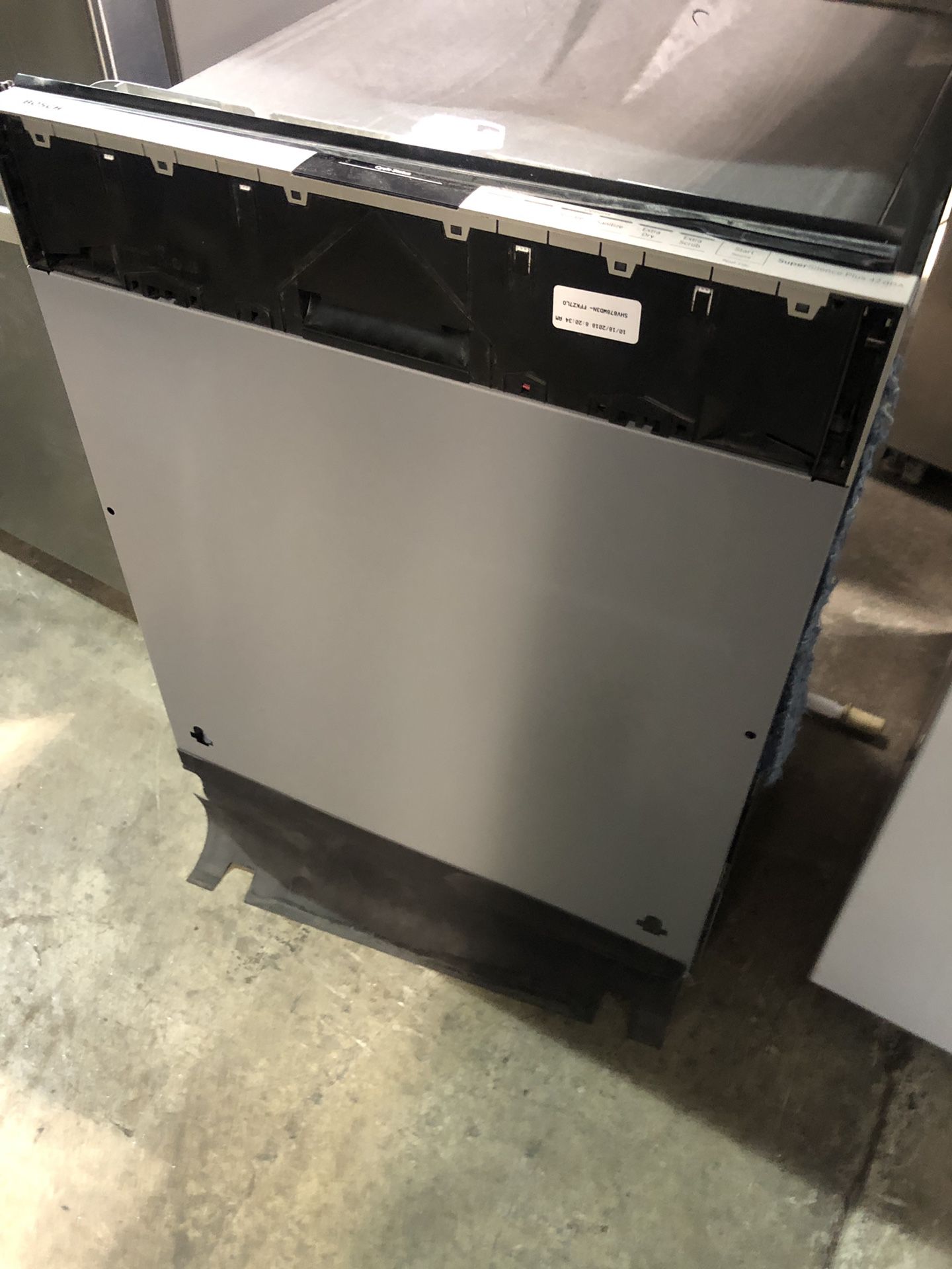 bosch dishwasher 18 inches wide panel ready
