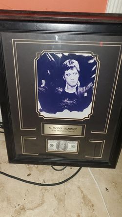 Al Pacino , scarface , Sopranos , mafia movie very unique pieces
