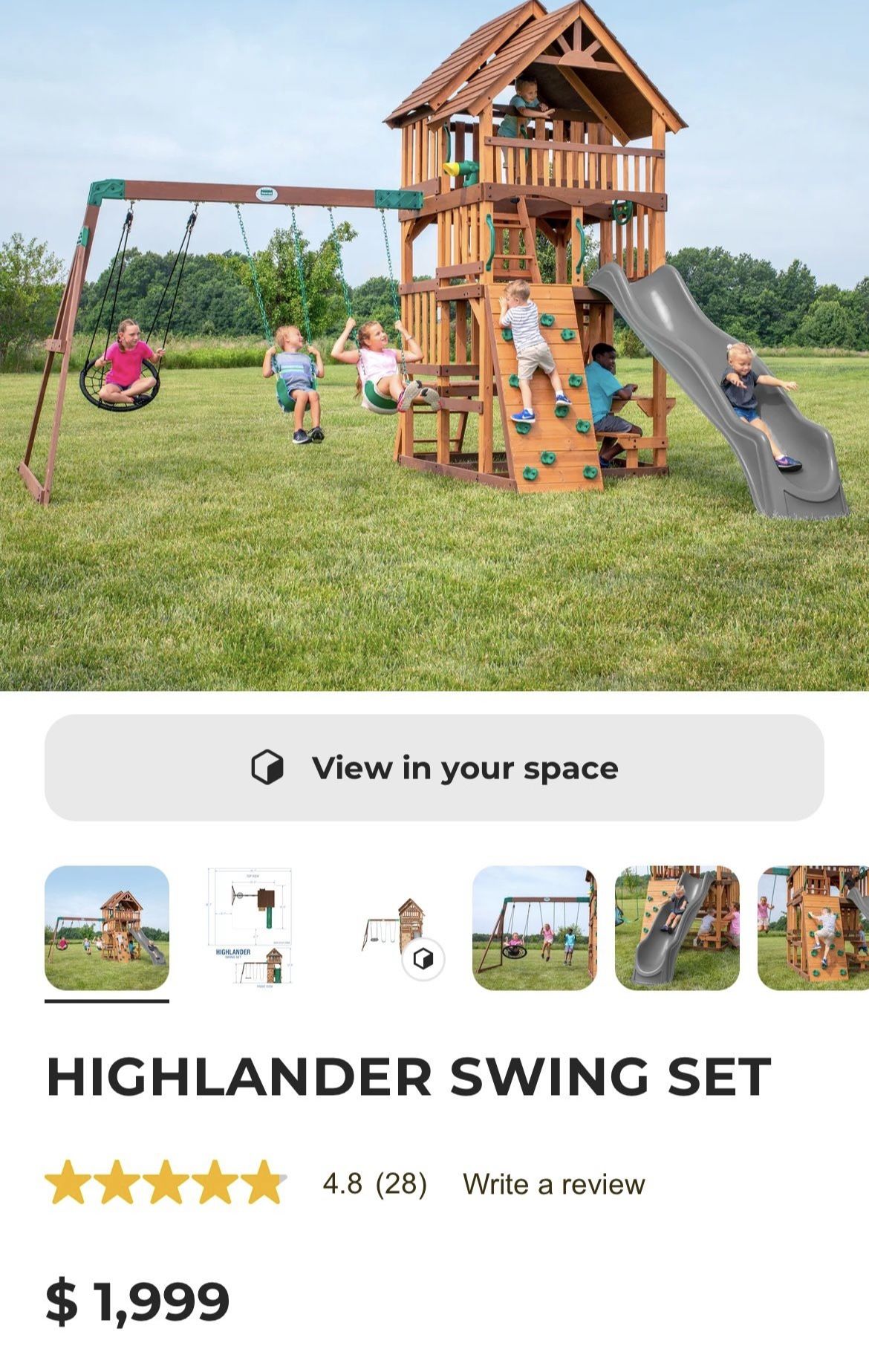 HIGHLANDER SWING SET