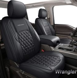 Jeep Wrangler JL Seat Covers Full Set Custom Fit For 2018-2025 Wrangler 4 Door 