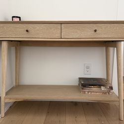 West Elm Mid-Century 42" Console, cerused white