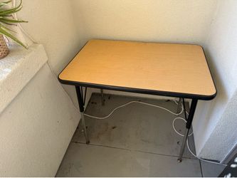 Lakeshore Natural Adjustable Rectangular Table