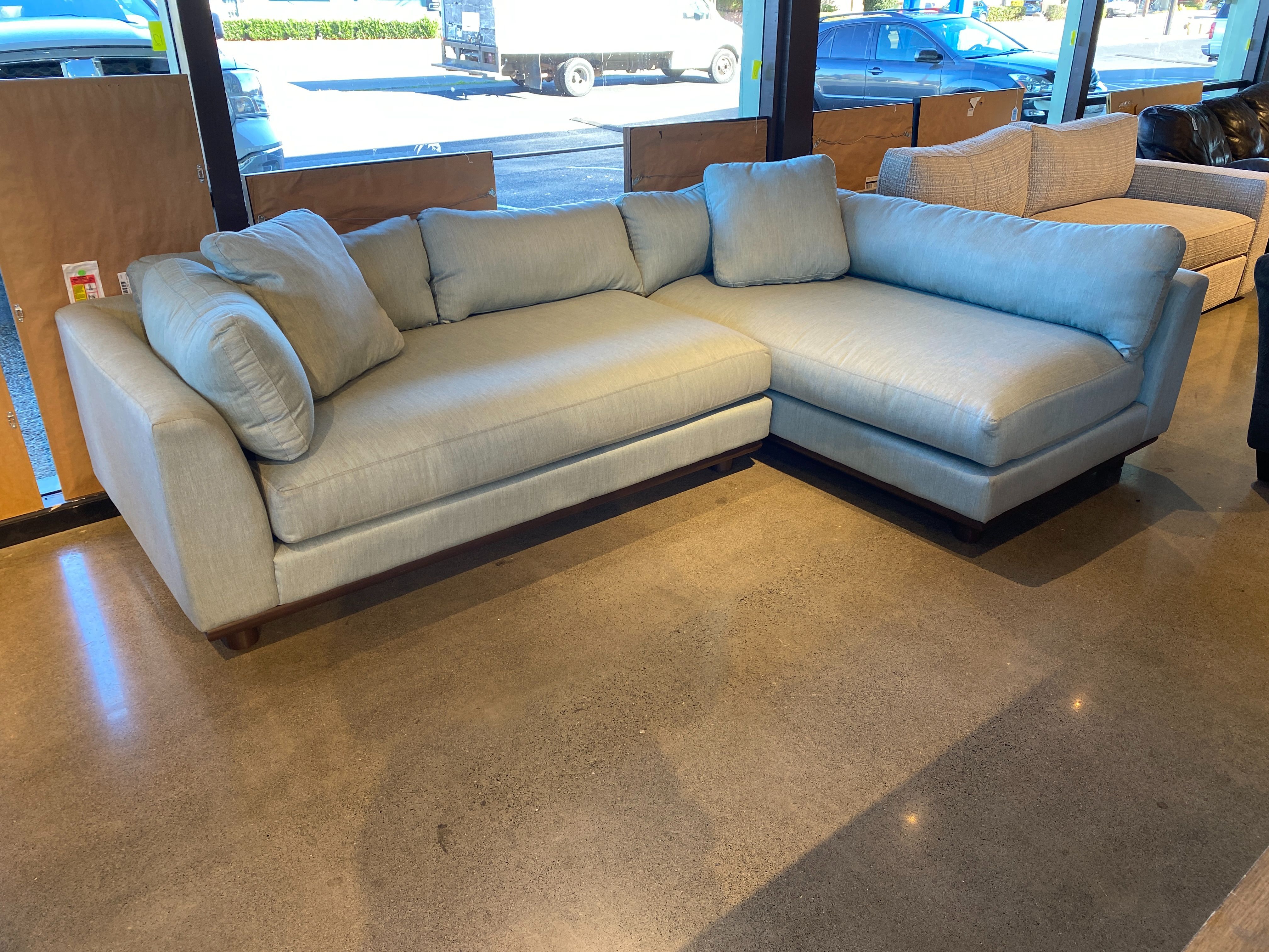 JOYBIRD Miller Sectional Sofa in Sunbrella Premier Sea