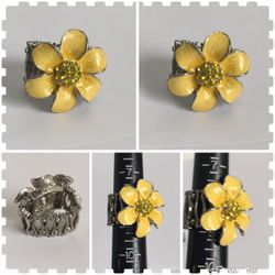 PRETTY WOMENS STRETCH RING RING 8-12 ESTATE FIND JEWELRY VINTAGE TO FASHION  EXCELLENT CONDITION  