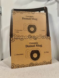 Ceramic Donut Mugs - Set of 2